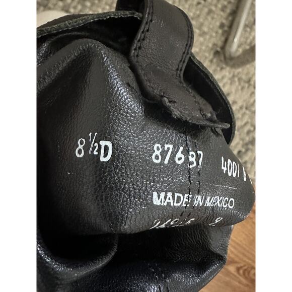 Frye Mens 87687 Carson Black Leather Pull On Cowboy Western Boots Size 8.5 D - Picture 9 of 16